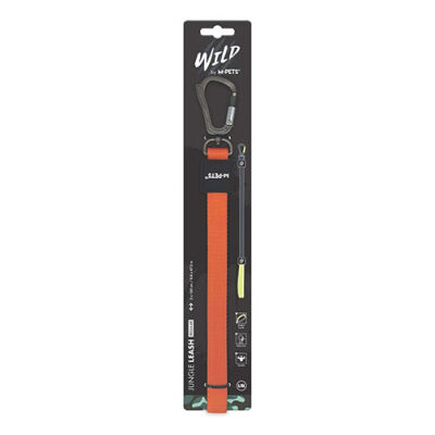 M-Pets Wild Jungle Köpek Gezdirme Kayışı Turuncu Large-Xlarge 2x120 Cm - 1