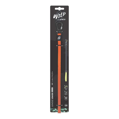 M-Pets Wild Jungle Köpek Gezdirme Kayışı Turuncu Small-Medium 1x120 Cm - 1