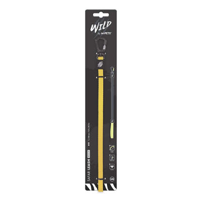 M-Pets Wild Safari Köpek Gezdirme Kayışı Sarı Small-Medium 1x120 Cm - 1