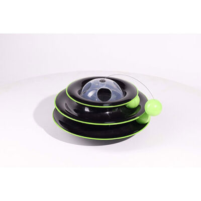 M-Pets Yaylı Dönen Top Kedi Oyuncağı Siyah 25 Cm - 2