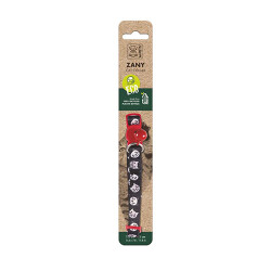 M-Pets Zany Zilli Kedi Boyun Tasması Kırmızı-Siyah 20-30 Cm - M-Pets