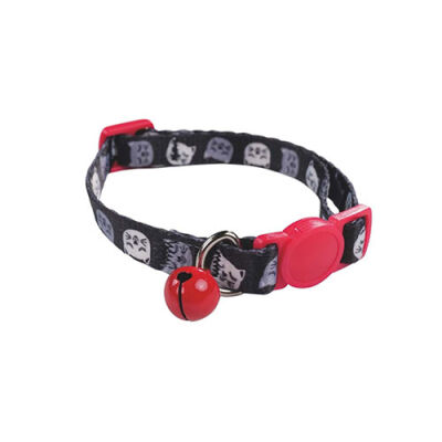 M-Pets Zany Zilli Kedi Boyun Tasması Kırmızı-Siyah 20-30 Cm - 2