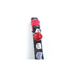 M-Pets Zany Zilli Kedi Boyun Tasması Kırmızı-Siyah 20-30 Cm - 3