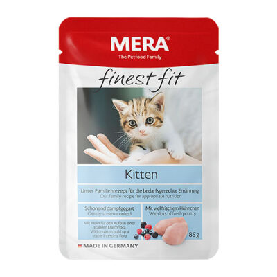 Mera Finest Fit Tavuk Etli Pouch Tahılsız Yavru Kedi Konservesi 85 Gr - 1