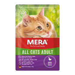 Mera Ördekli Pouch Tahılsız Yetişkin Kedi Konservesi 85 Gr - Mera
