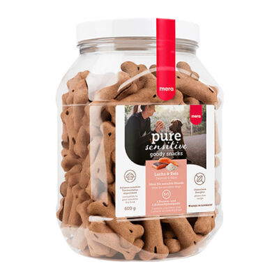 Mera Pure Sensitive Somonlu Pirinçli Tahılsız Köpek Ödül Bisküvisi 600 Gr - 1