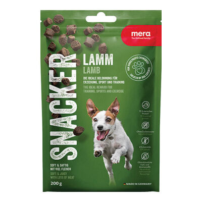 Mera Snacker Kuzulu Yumuşak Tahılsız Köpek Ödül Maması 200 Gr - 1