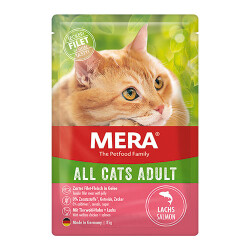 Mera Somonlu Pouch Tahılsız Yetişkin Kedi Konservesi 85 Gr - Mera