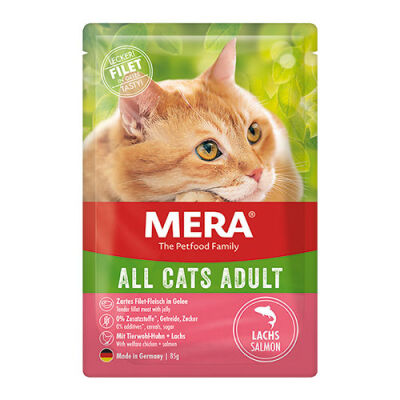 Mera Somonlu Pouch Tahılsız Yetişkin Kedi Konservesi 85 Gr - 1