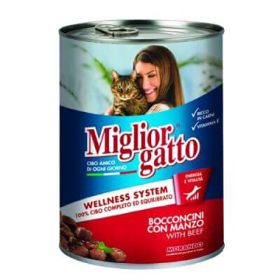 Miglior Gatto Biftekli Yetişkin Kedi Konservesi 405 Gr - 1