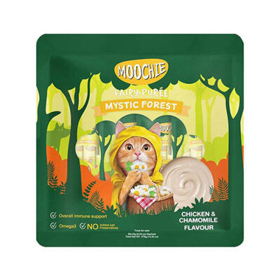 Moochie Tavuklu ve Papatyalı Sıvı Kedi Ödül Maması 25x15 Gr - 1
