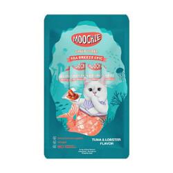 Moochie Ton Balıklı ve Istakozlu Sıvı Kedi Ödül Maması 5x15 Gr - Moochie