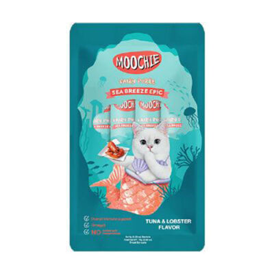 Moochie Ton Balıklı ve Istakozlu Sıvı Kedi Ödül Maması 5x15 Gr - 1