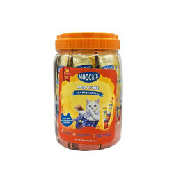 Moochie Ton Balıklı Ve Katsuobushili Sıvı Kedi Ödül Maması 50x15 Gr - Moochie