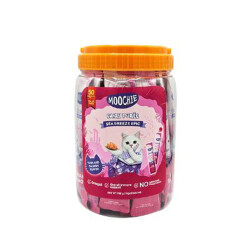 Moochie Ton Balıklı ve Somonlu Sıvı Kedi Ödül Maması 50x15 Gr - Moochie