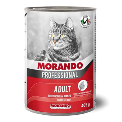 Morando Professional Biftekli Yetişkin Kedi Konservesi 405 Gr - 1