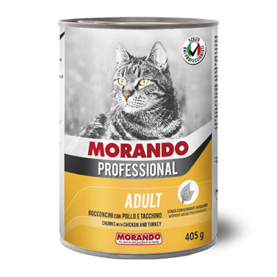Morando Professional Tavuklu ve Hindili Yetişkin Kedi Konservesi 405 Gr - 1