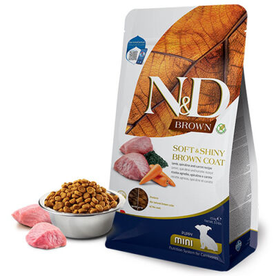 N&D Brown Kuzu Etli ve Spirulinalı Küçük Irk Yavru Köpek Maması 1,5 kg - 1