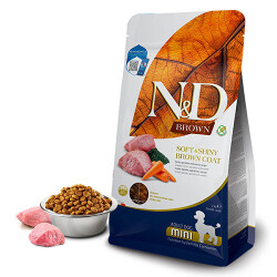 N&D Brown Kuzu Etli ve Spirulinalı Küçük Irk Yetişkin Köpek Maması 5 kg - ND