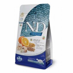 N&D Ocean Morina Balıklı Portakallı Düşük Tahıllı Yetişkin Kedi Maması 1,5 Kg - ND