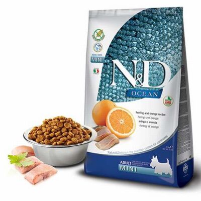 N&D Ocean Ringa Balıklı Portakallı Tahılsız Yetişkin Köpek Maması 2,5 Kg - 1