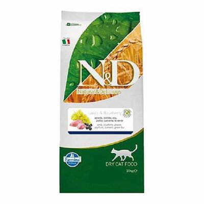 N&D Prime Kuzulu Yaban Mersinli Tahılsız Yetişkin Kedi Maması 10 Kg - 1