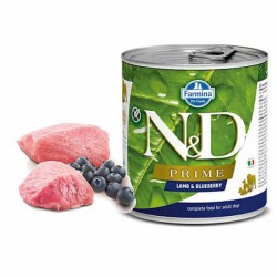 N&D Prime Kuzulu Yaban Mersinli Tahılsız Yetişkin Köpek Konservesi 6 Adet 285 Gr - ND