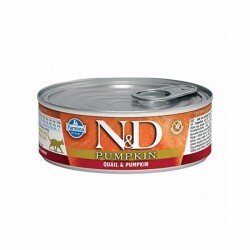 N&D Pumpkin Balkabaklı Bıldırcınlı Tahılsız Yetişkin Kedi Konservesi 6 Adet 80 Gr - ND