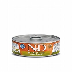 N&D Pumpkin Balkabaklı Ördekli Tahılsız Yetişkin Kedi Konservesi 6 Adet 80 Gr - ND