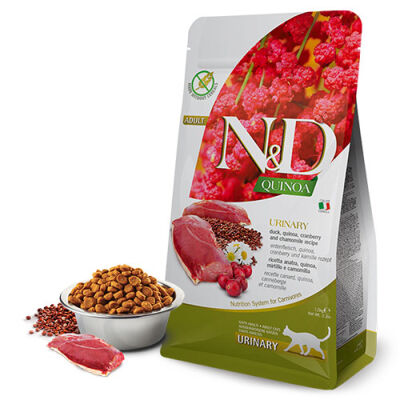 N&D Quinoa Urinary Ördekli İdrar Yolu Destekli Yetişkin Kedi Maması 5 kg - 1