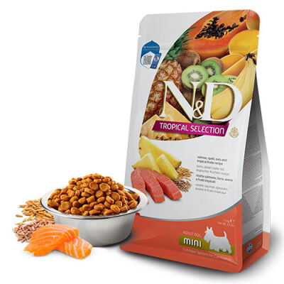 N&D Tropical Selection Somonlu ve Tropikal Meyveli Mini Irk Yetişkin Köpek Maması 5 Kg - 1