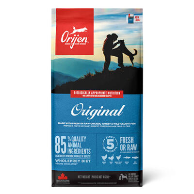 Orijen Original Tahılsız Yetişkin Köpek Maması Tüm Irk ve Yaşam Evreleri 17 Kg - 1