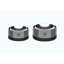 Pawgether Bowl 2 Kedi ve Küçük Irk Köpek Çelik Mama ve Su Kabı 400 Ml - 2