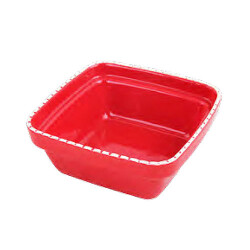 Pawise Kare Seramik Köpek Mama Kabı Kırmızı 1250 Ml - Pawise