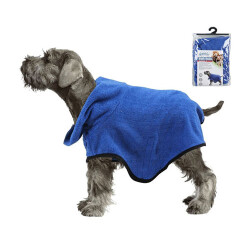 Pawise Köpek Bornozu Medium Mavi 62x41 Cm - Pawise