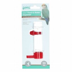 Pawise Plastik Kuş Suluğu ve Yemliği 50 Ml 11 Cm - Pawise