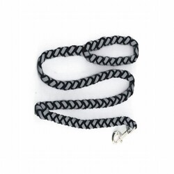 Pawise Reflektörü Köpek Gezdirme Tasması Small 10 Mm 120 Cm Siyah - Pawise