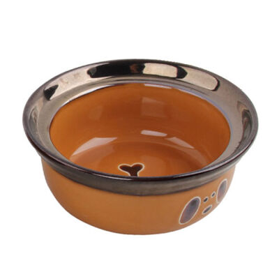 Pawise Seramik Köpek Mama Kabı Turuncu 1100 Ml - 1