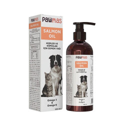 Pawmas Salmon Oil Omega 3 ve Omega 6 Kedi ve Köpekler İçin Somon Yağı 200 Ml - Pawmas