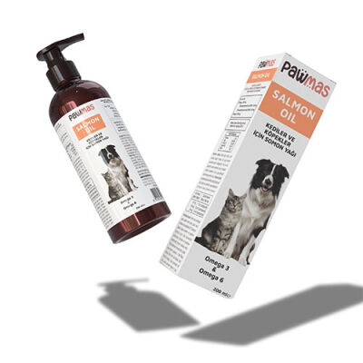 Pawmas Salmon Oil Omega 3 ve Omega 6 Kedi ve Köpekler İçin Somon Yağı 200 Ml - 2