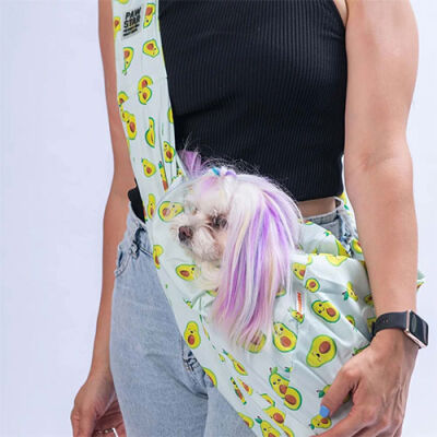 Pawstar Avocado Crossbody Küçük Irk Köpek Taşıma Çantası 50x15x20 Cm - 1