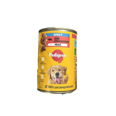Pedigree Sığır Etli Yetişkin Köpek Konservesi 12 Adet 400 Gr - 1