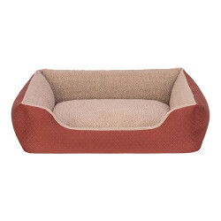 Pet Comfort Bravo Duo Köpek Yatağı Tarçın Bej Medium 75x60 Cm - Pet Comfort