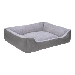Pet Comfort Bravo Duo Peluş Köpek Yatağı Gri XL 105X80 Cm - 2