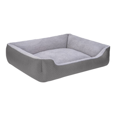Pet Comfort Bravo Duo Peluş Köpek Yatağı Gri XL 105X80 Cm - 2