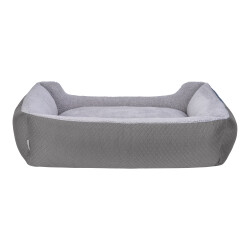 Pet Comfort Bravo Duo Peluş Köpek Yatağı Gri XL 105X80 Cm - 3