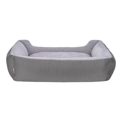 Pet Comfort Bravo Duo Peluş Köpek Yatağı Gri XL 105X80 Cm - 3