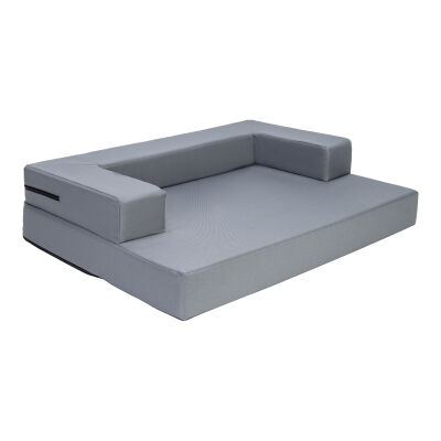 Pet Comfort Gloria Sofa Ortopedik Su Geçirmez Köpek Yatağı Gri 70x53x8 Cm - 2