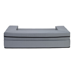 Pet Comfort Gloria Sofa Ortopedik Su Geçirmez Köpek Yatağı Gri 70x53x8 Cm - 3