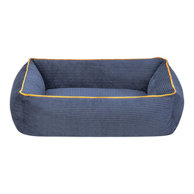 Pet Comfort Golf Kedi ve Köpek Yatağı Parliament Mavi w Hardal Biye XS 55x45cm - 1